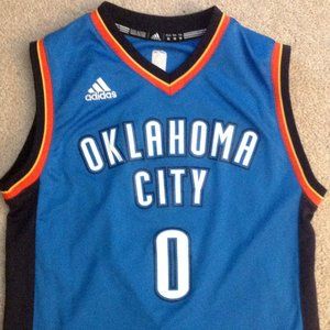 Kids Adidas Russell Westbrook OKC jersey